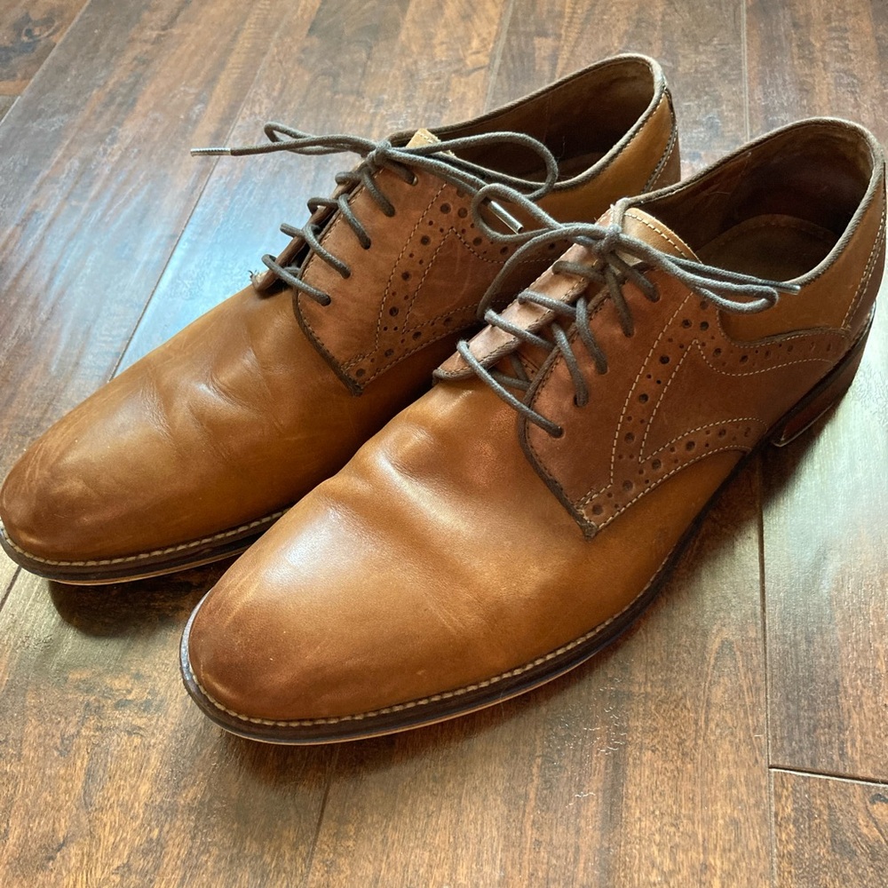 Johnston & Murphy Brown Leather Oxford Shoes